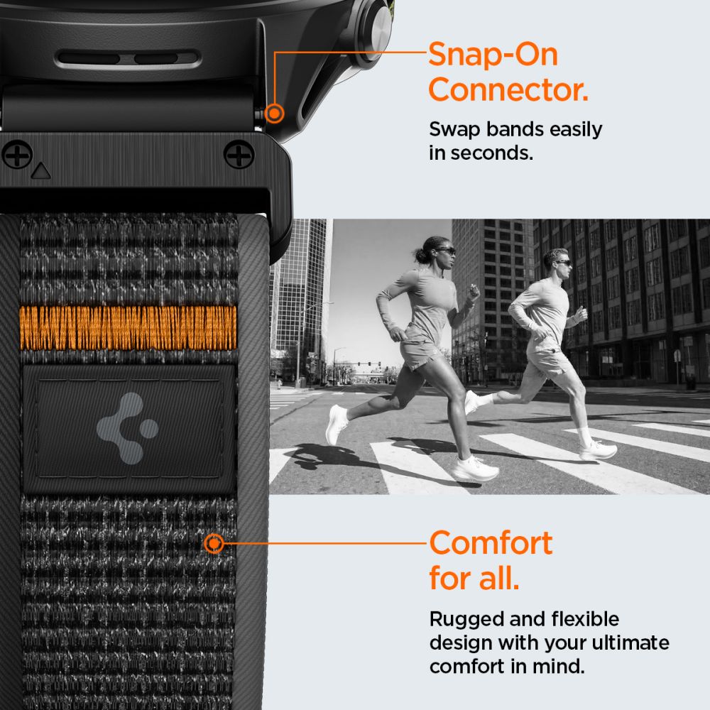 Spigen Athlex Air Garmin Quickfit 22 Mm Active Sort/Orange