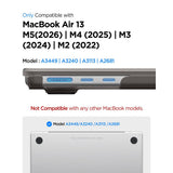 Spigen Airskin Macbook Air 13 M2 M5 2023 2026 Frost Sort