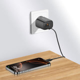 Tech Protect Nca30 2 Port Netværksopladder Pd 30 W / Qc3.0 Sort