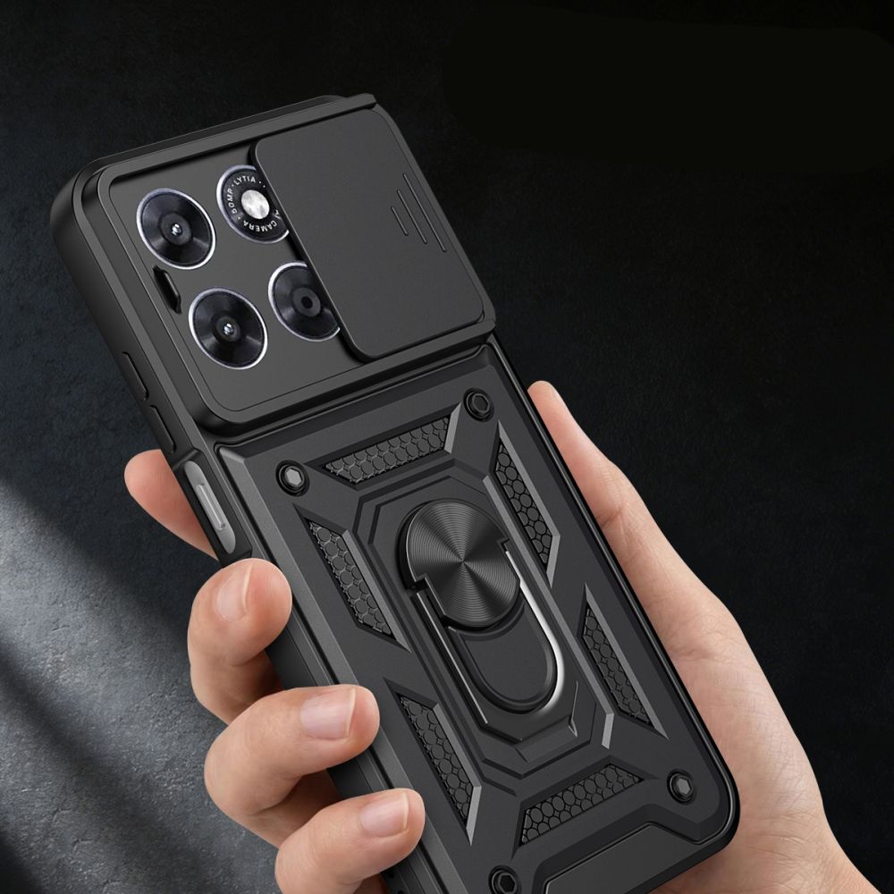 Tech Protect Camshield Pro Motorola Moto G67 / G77 / G87 Sort