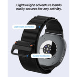 Spigen Wbf1 Band Til Samsung Galaxy Watch 8 / 9 / Classic (40 / 44 / 46 Mm) Sort