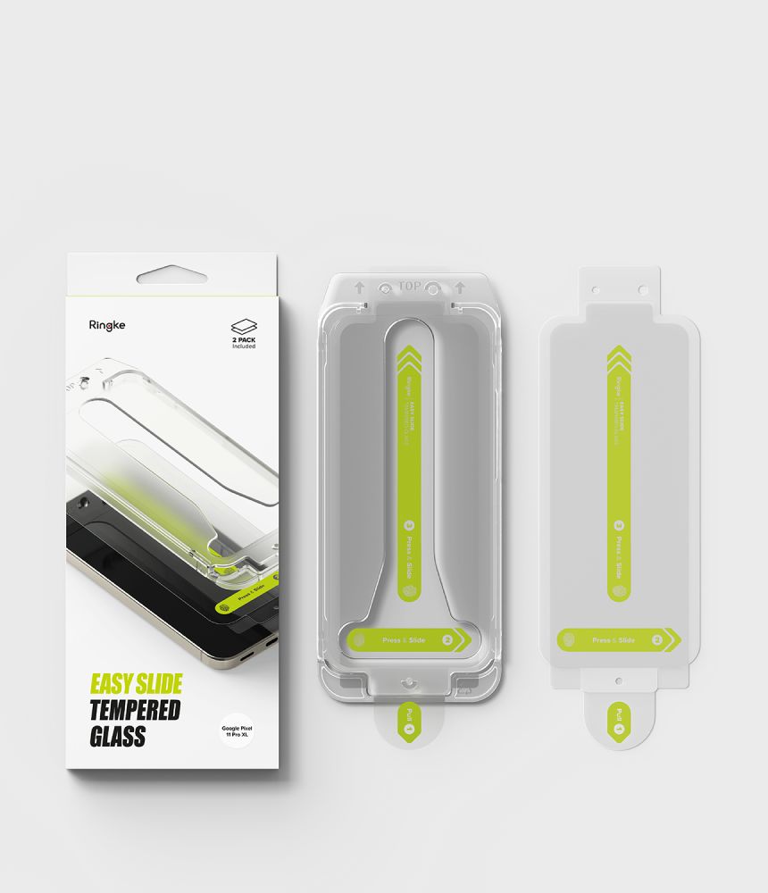 Hærdet Glas Ringke Easy Slide 2 Pack Google Pixel 9 Pro Xl / 10 Pro Xl / 11 Pro Xl Clear