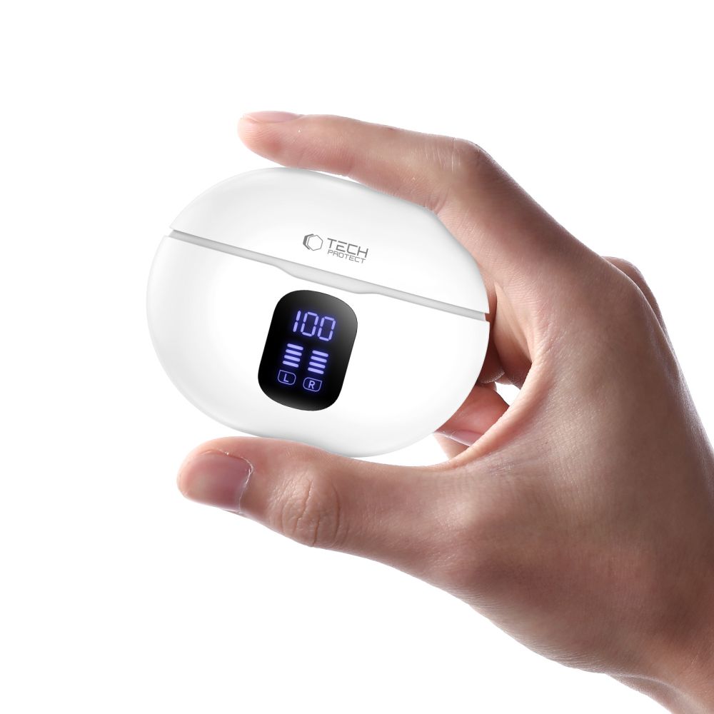 Tech Protect Ultraboost Tws Høretelefon Pro G2 Hvid