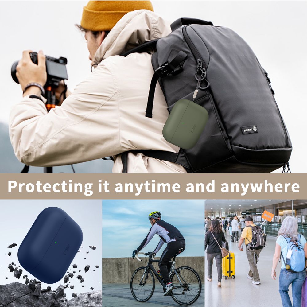 Tech Protect Silikone Apple Airpods Pro 3 Sort