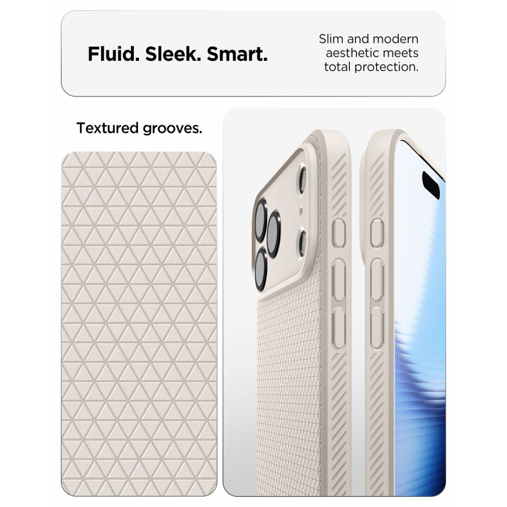 Spigen Liquid Air Iphone 17 Pro / 18 Pro Naturlig Titanium
