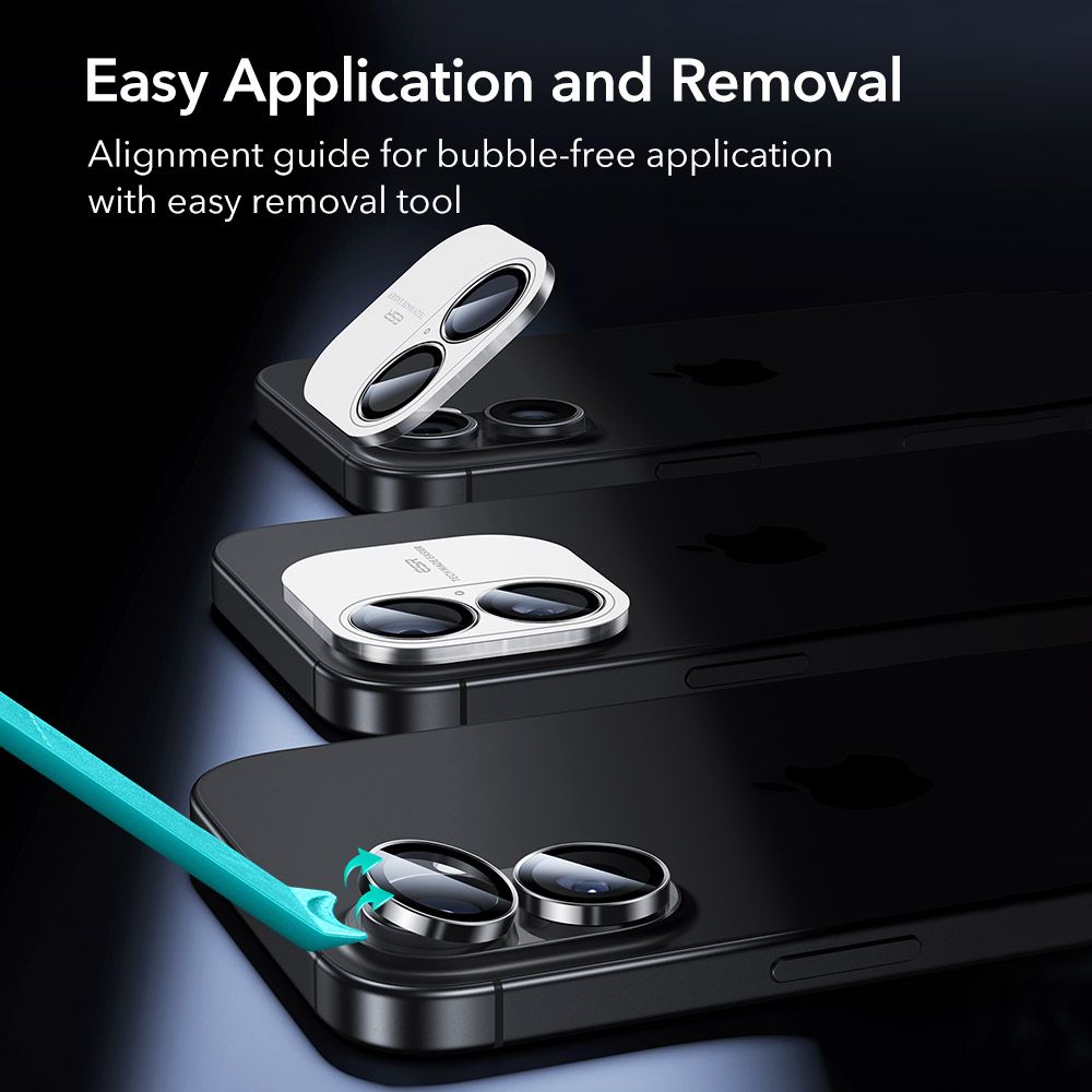 Kamera Beskyttelse Na Aparat Esr Armorite Camera Protector Iphone 16 / 16 Plus / 17 Sort