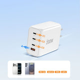 Tech Protect Nc200 W Gan 4 Port Netværksopladder Pd 200 W / Qc3.0 Hvid