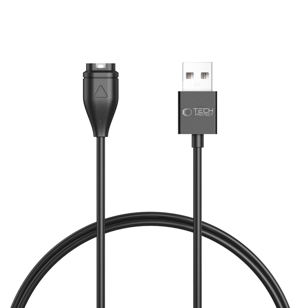 Tech Protect Mc04 Ultraboost Opladningskabel Til Usb 100 Cm Garmin Ur, Sort