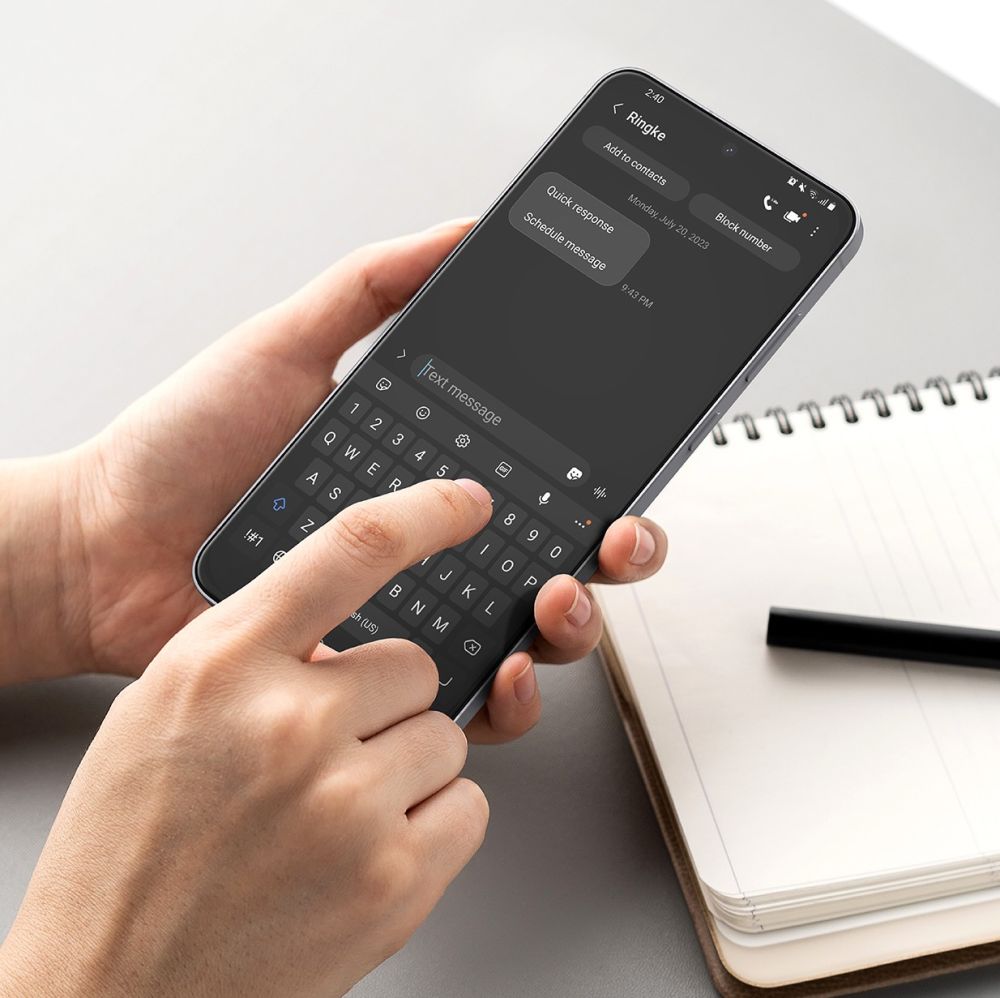 Hærdet Glas Ringke Easy Slide 2 Pack Galaxy S25 Fe Clear
