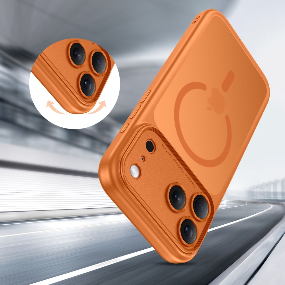 Tech Protect Magpeak Magsafe Cc Iphone 17 Pro Max Matte Cosmic Orange