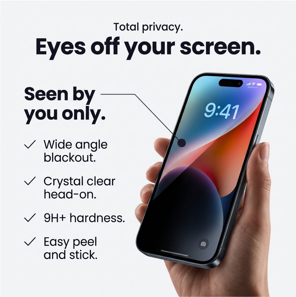 Privacyglas Tech Protect Glass Spy+ 2 Pack Iphone 18 Pro Max Privacy