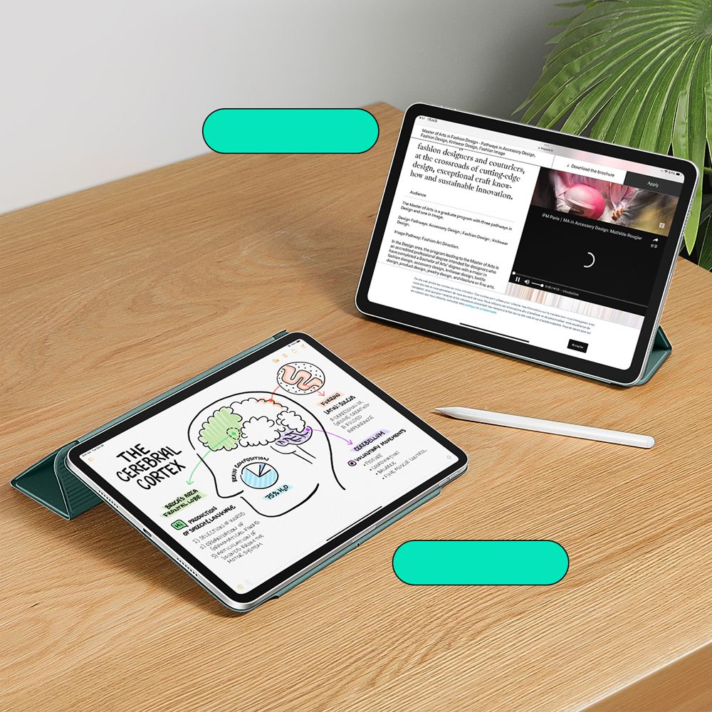Esr Rebound Magnetisk Ipad Pro 12.9” 4 / 5 / 6 / 2020 2022 / Air 13” 1 / 2 / 3 2024 2026 Forest Green