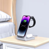Tech Protect Qi15 W A36 3 I 1 Trådløs Oplader Til Apple Hvid