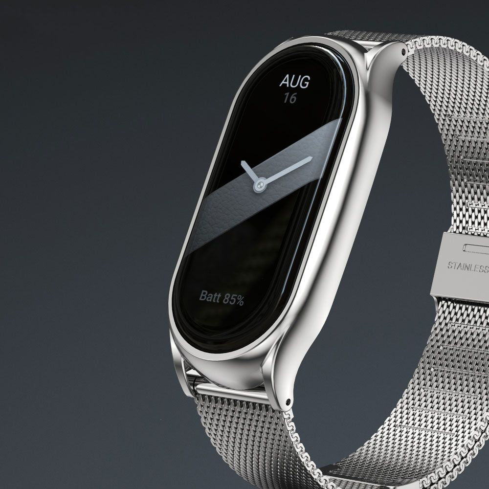 Tech Protect Milaneseband Xiaomi Smart Band 8 / 9 / 10 / Nfc Sølv