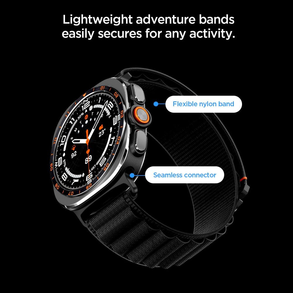 Spigen Wbf1 Band Samsung Galaxy Watch Ultra 1/2 2024 2026 (47 Mm) Sort