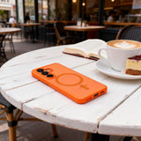 Tech Protect Magmat Magsafe Galaxy S26 Mat Orange
