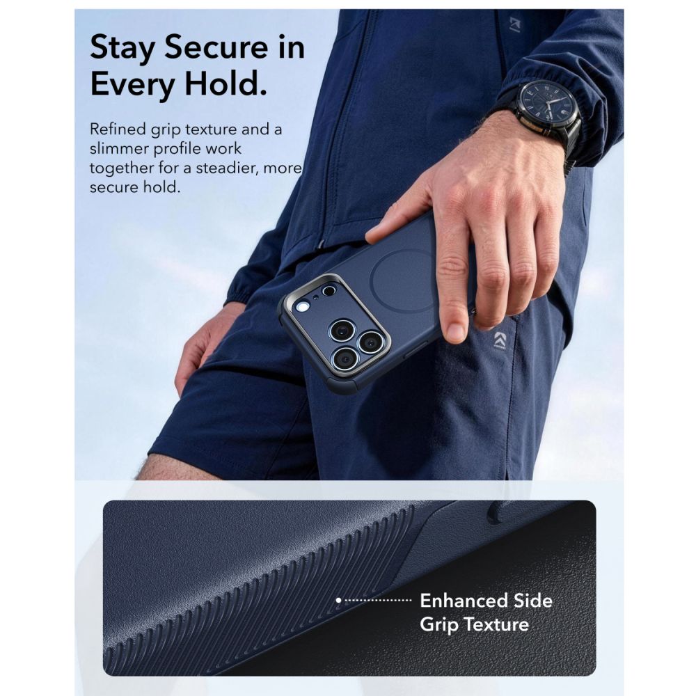 Esr Cyber Tough Støtte Magsafe Iphone 17 Pro / 18 Pro Blå