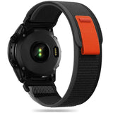 Tech Protect Nylon Garmin Fenix 5 / 6 / 6 Pro / 7 / 8 / 8 Pro / E / 9 / 9 Pro (47 Mm) Sort/Orange