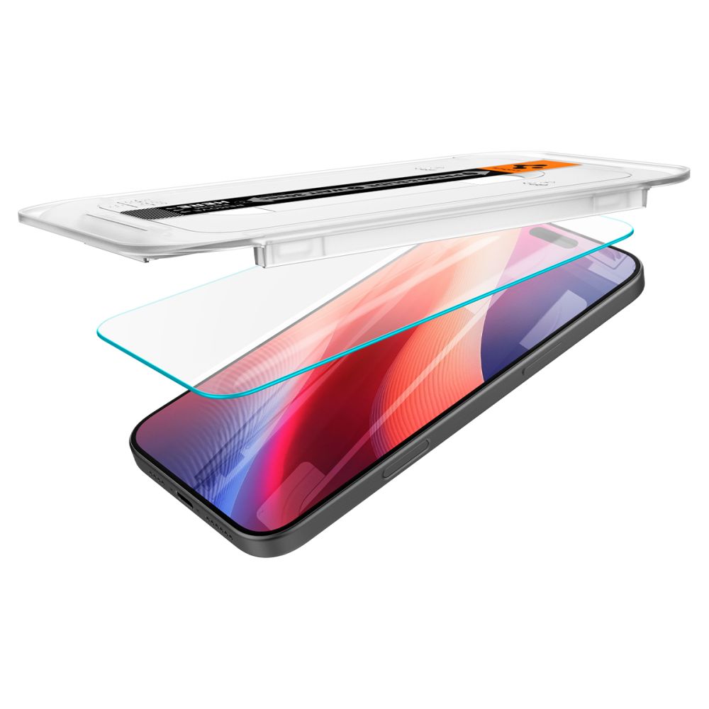 Hærdet Glas Spigen Glas.Tr ”Ez Fit Ac” 2 Pack Iphone 16 Pro / 17 / 17 Pro / 18 Pro Clear