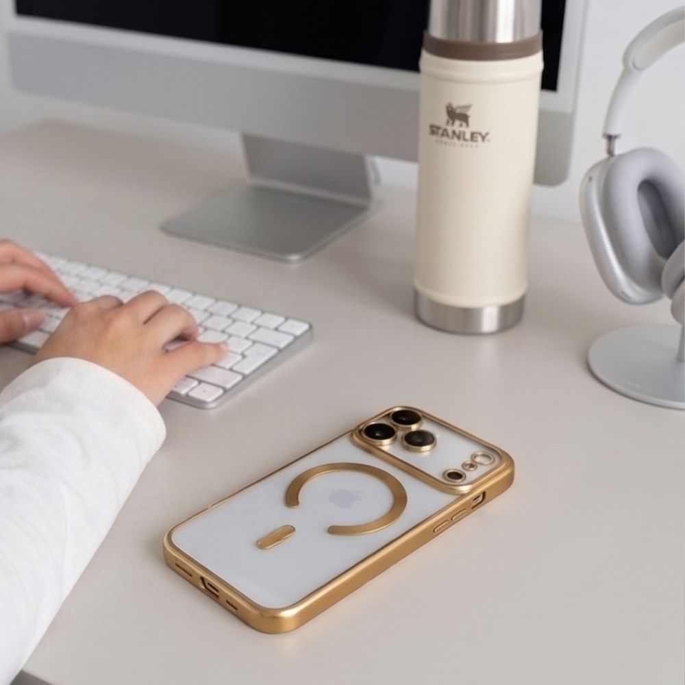 Tech Protect Magflex Magsafe Iphone 17 Pro Max / 18 Pro Max Shiny Gold
