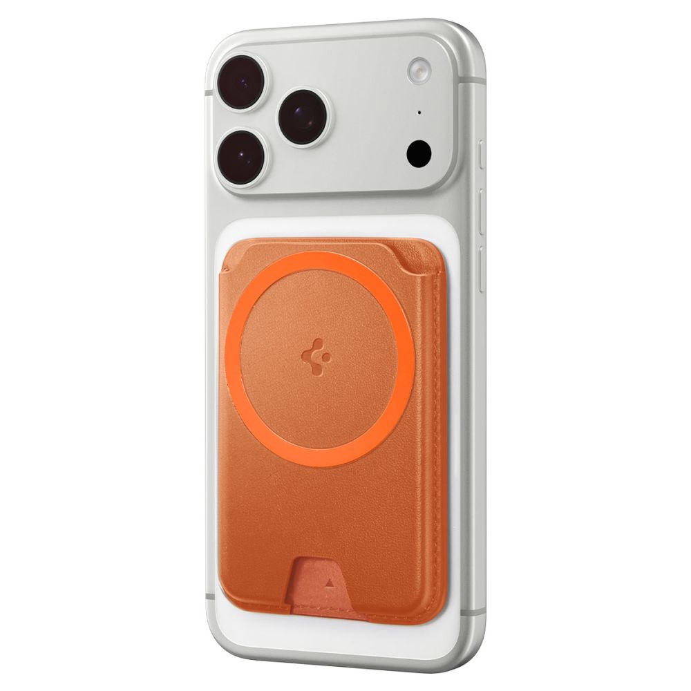 Spigen Valentinus Magfit+ Magsafe Universal Magnetisk Kortholder Metallisk Orange