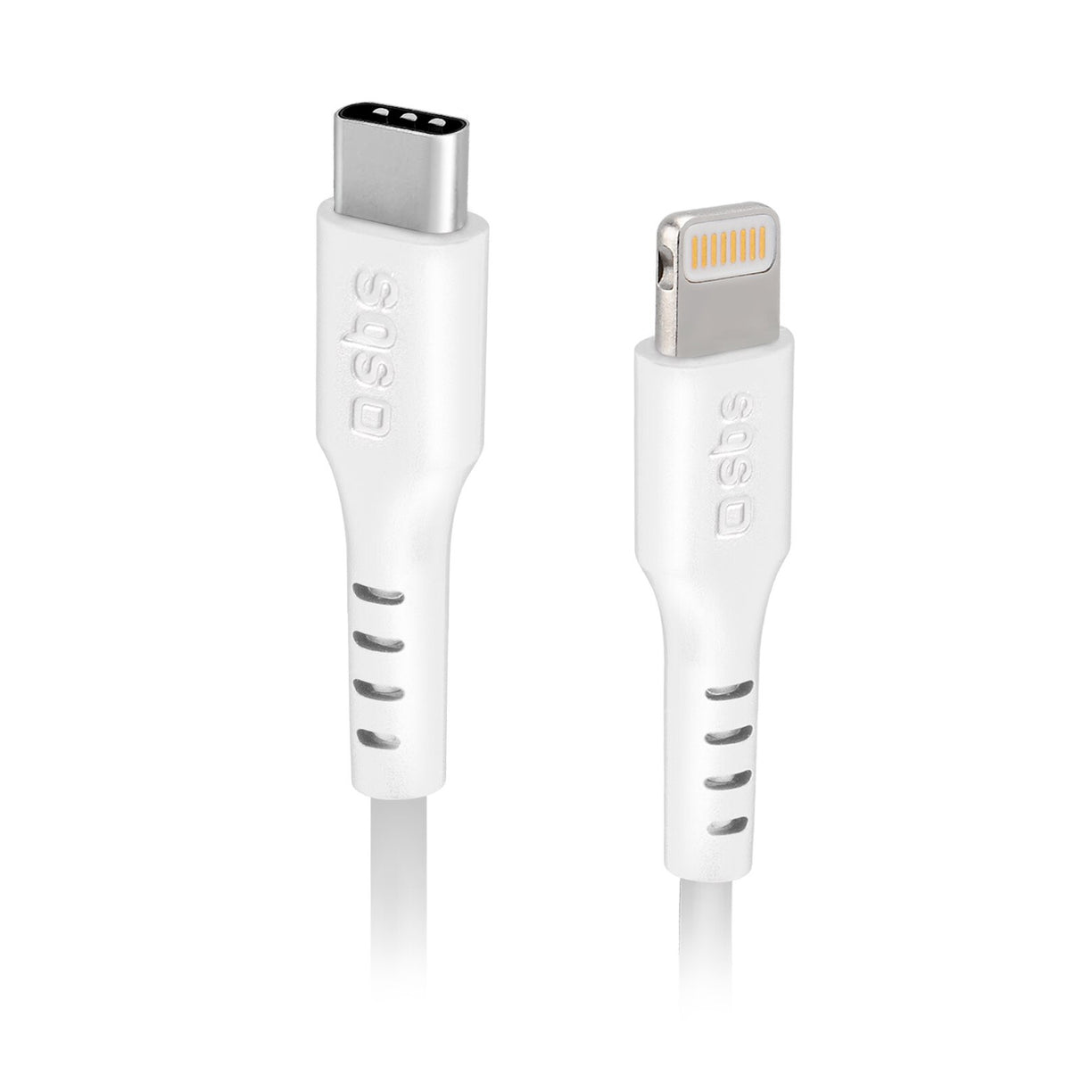 SBS TECABLELIGTC2W Lightning kabel 2 m Hvid