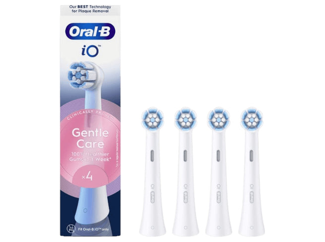 Oral-B iO Gentle Care Børstehoveder Hvid, 4 stk.
