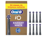 Oral-B iO Radiant White Børstehoveder Sort, 8 stk.