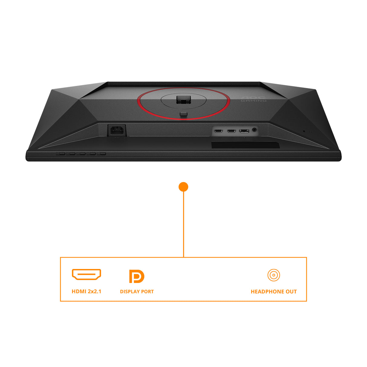 AOC G4 Q25G4SR computerskærm 62,2 cm (24.5") 2560 x 1440 pixel Quad HD LED Sort, Rød