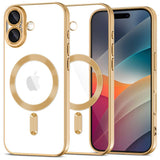 Tech-Protect 5906302319695 mobiltelefon etui 16 cm (6.3") Cover Transparent, Guld
