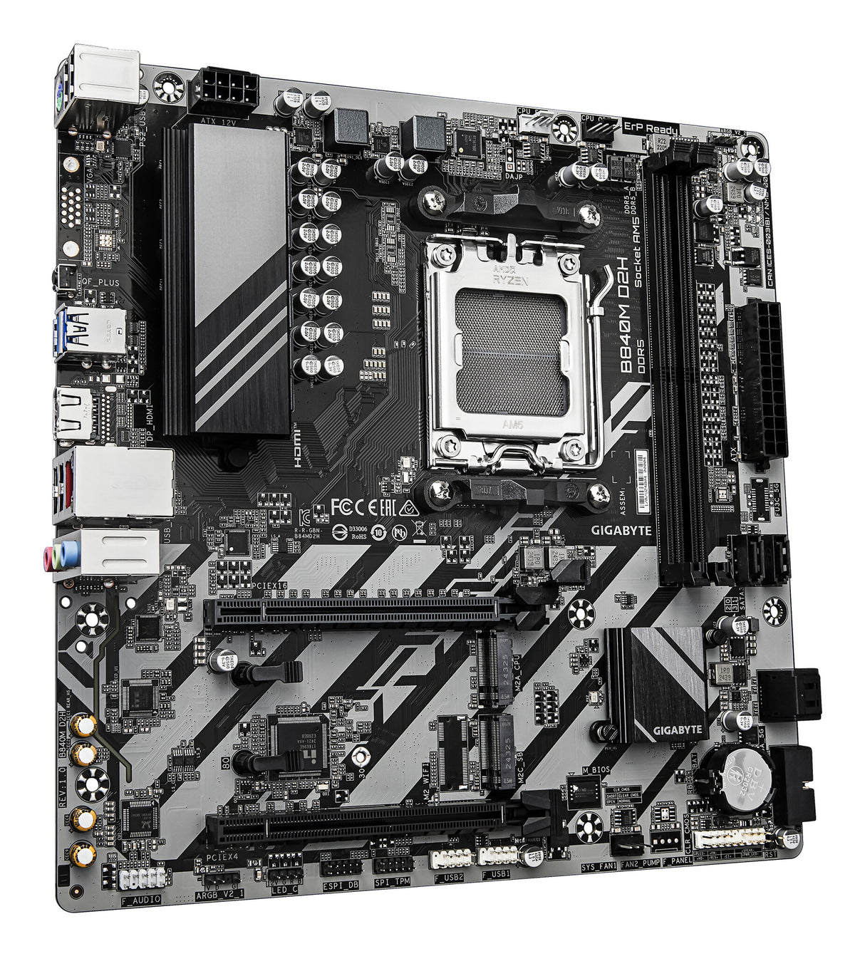 GIGABYTE B840M D2H bundkort AMD B840 Sokkel AM5 micro ATX