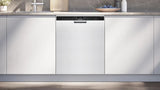 Siemens iQ300 SN43EW05ME opvaskemaskine Delvist indbygget 14 kuverter