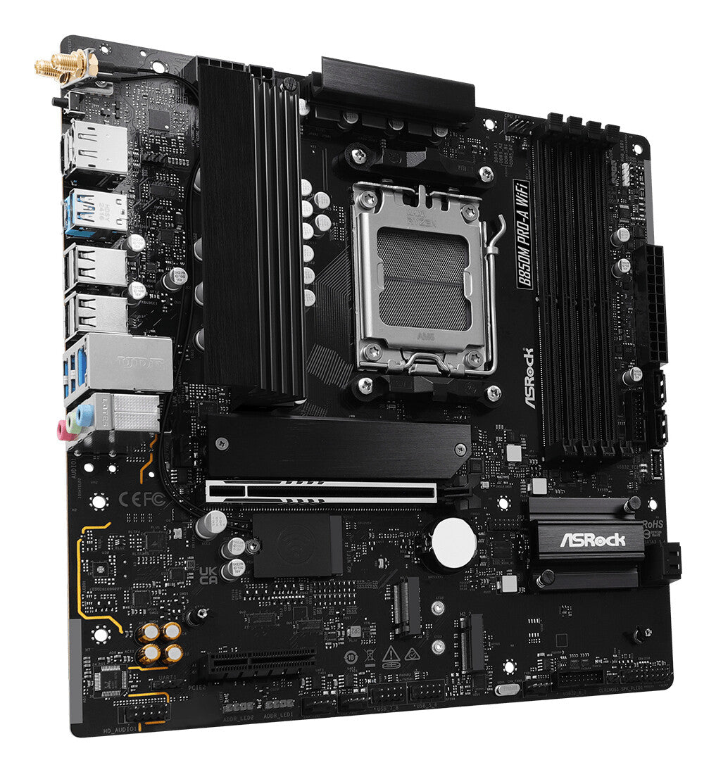 Asrock B850M Pro-A WiFi AMD B850 Sokkel AM5 micro ATX