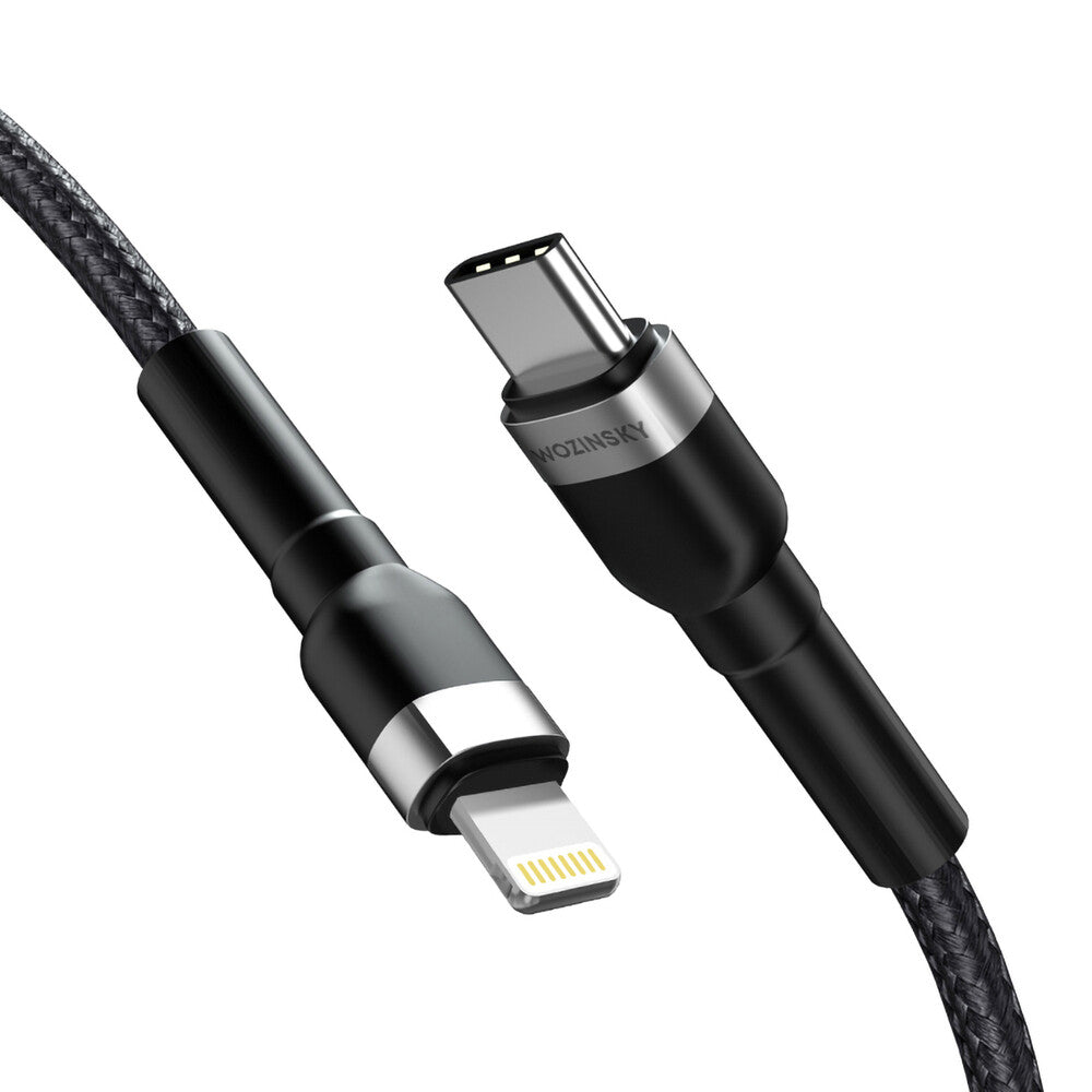 Wozinsky 5907769308758 Lightning kabel 1 m Sort