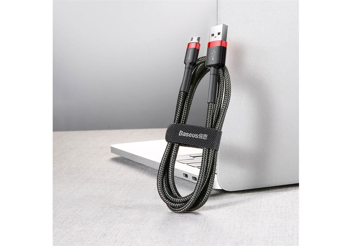 Baseus Cafule USB-kabel 2 m USB A Micro-USB A Sort, Rød