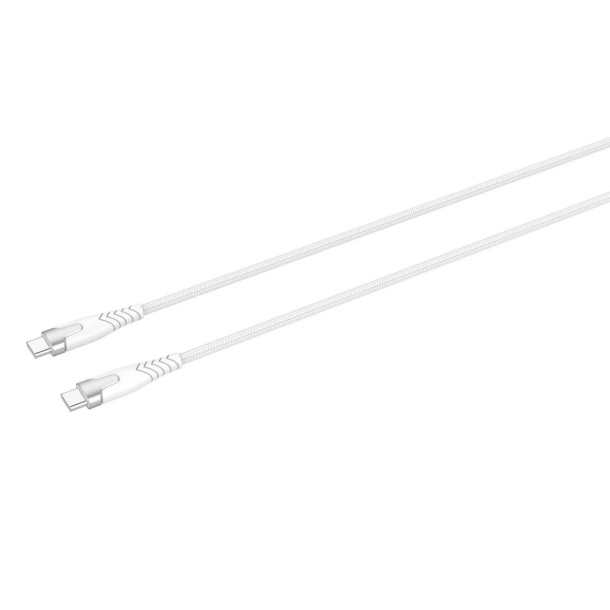 Gear Kevlar-Kabel Pro Usb-C 2.0 Med Metalhus Hvid 1,5m