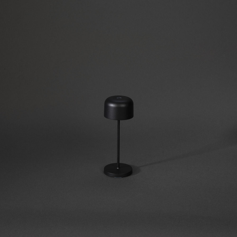 Konstsmide Lille mini sort bordlampe portable