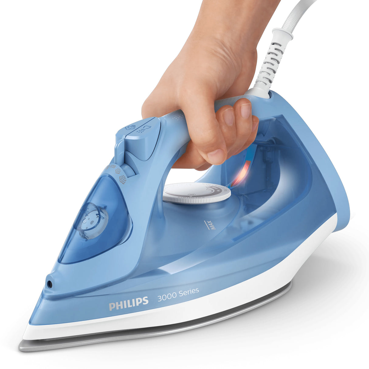 Philips 3000 series DST3020/20 strygejern Dampstrygejern Keramisk strygesål 2200 W Blå