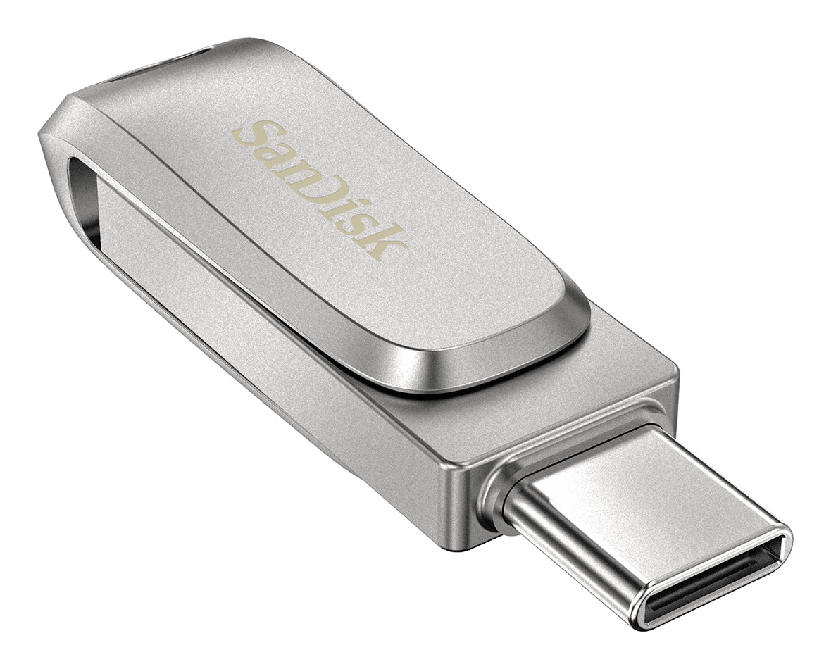 SanDisk Ultra Dual Drive Luxe 2TB USB 3.2 Gen 1 / USB-C USB stick Sølv