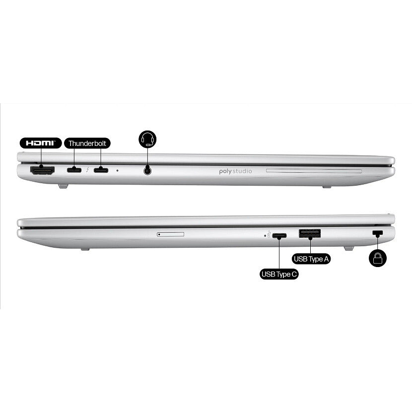 HP EliteBook 8 EB G1i 14 U5 225U 14i 16/512 (EN) Intel Core Ultra 5 Laptop 35,6 cm (14") WUXGA 16 GB DDR5-SDRAM 512 GB SSD Wi-Fi 7 (802.11be) Windows 11 Pro AI PC Sølv