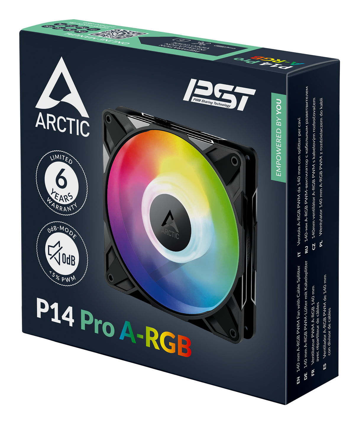 ARCTIC P14 Pro A-RGB Fan 1-pack Sort 140 mm