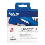 Brother DK-22210 etiketbånd Sort på hvid