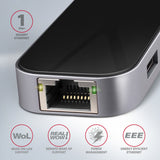 Axagon HMC-6GL dockingstation Ledningsført USB 3.2 Gen 1 (3.1 Gen 1) Type-C Sort, Grå
