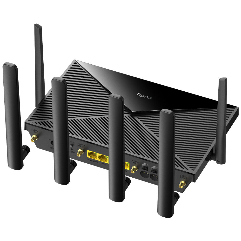 Cudy LT12 trådløs router Gigabit Ethernet Dual-band (2,4 GHz / 5 GHz) 4G Sort