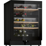 Bosch Serie 6 KWK16ABGB vinkøler Vin køleboks Fritstående Sort 44 flaske(r)