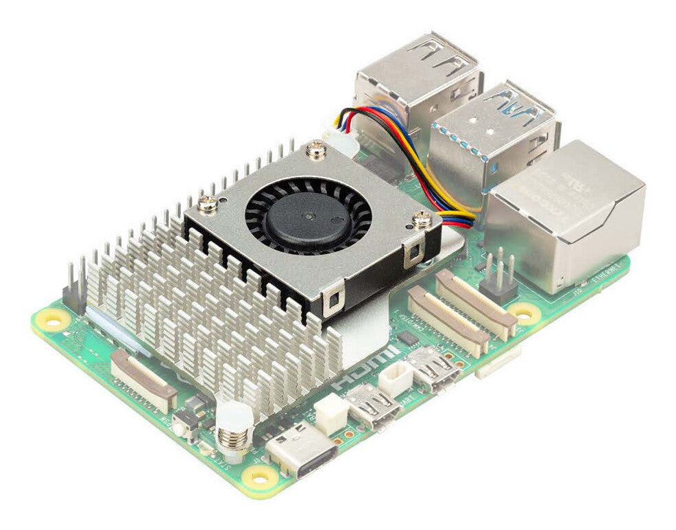 Raspberry Pi RPI5-ACOOL Computerkølesystem Bundkort Luftkøler Sølv 1 stk