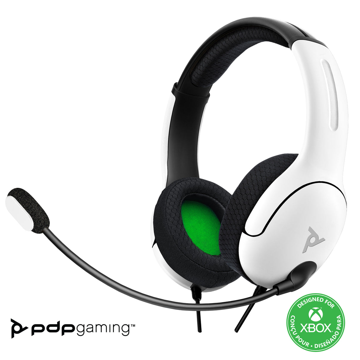 PDP LVL40 Headset Ledningsført Spil Hvid