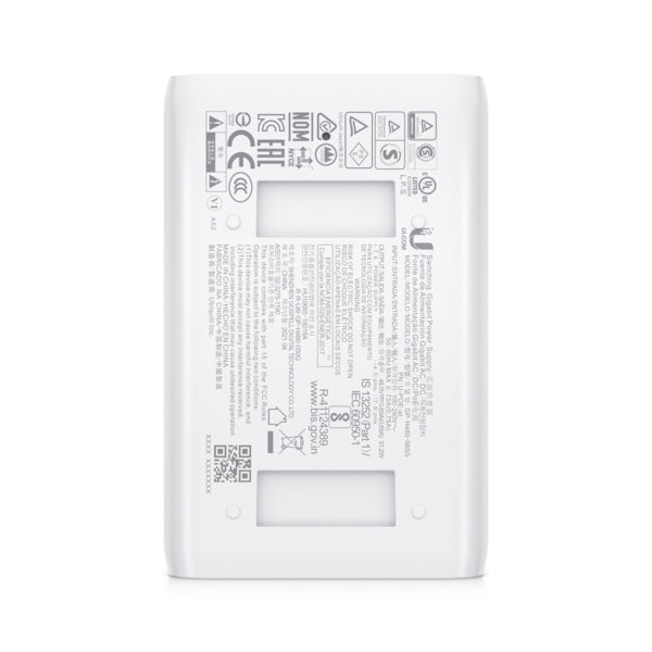 Ubiquiti Networks U-POE-AT Strøminjektor Ekstern Hvid