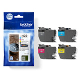 Brother LC422VAL blækpatron 4 stk Original Sort, Blå, Magenta, Gul