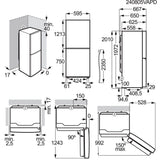 Electrolux LNT6ME36W2 Fritstående 366 L Hvid